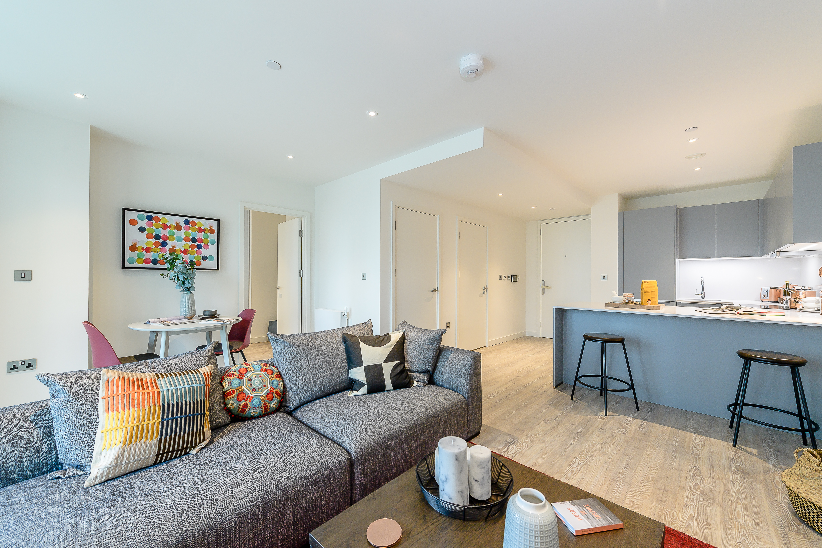 2 living area with kitchen Wembley Park 3 bed London Executive Apartments