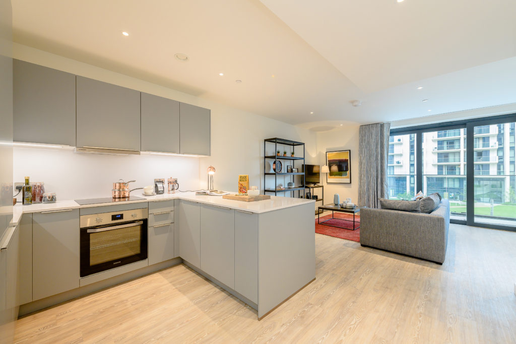 4 kitchen living Wembley Park 3 bed | London Executive Apartments